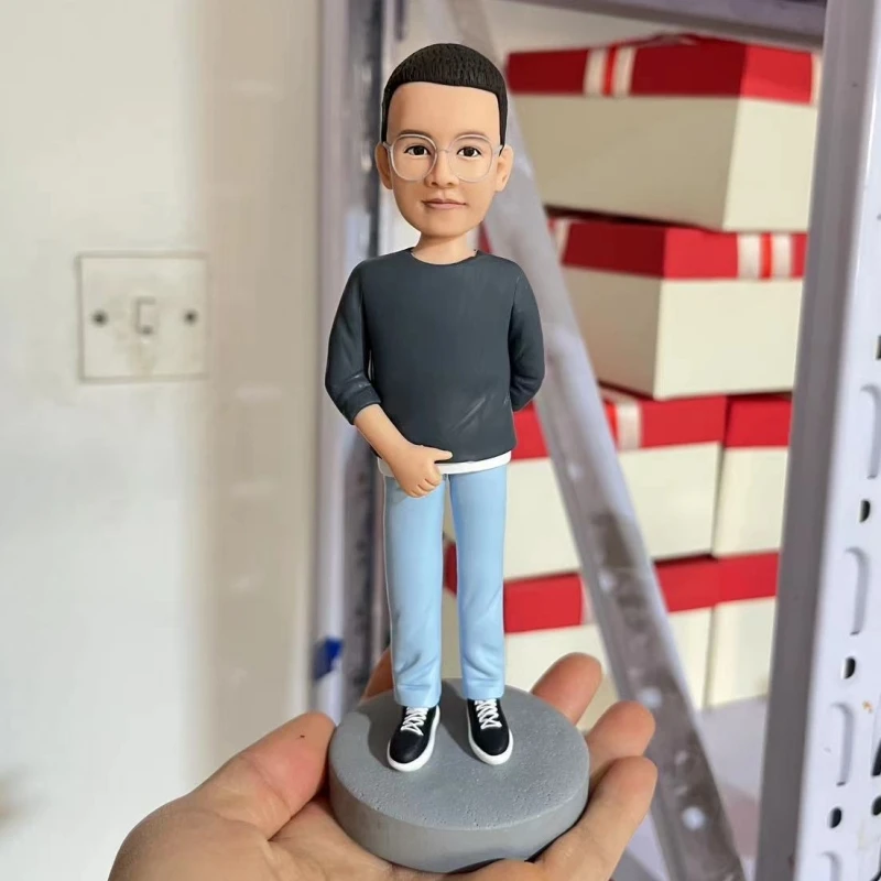 Custom Young Boy Figurines 16cm Height Handmade Dolls for Children Birthday Gift