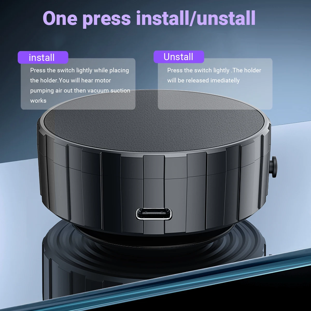 Электрическая присоска магнитный автомобильный держатель для телефона 2