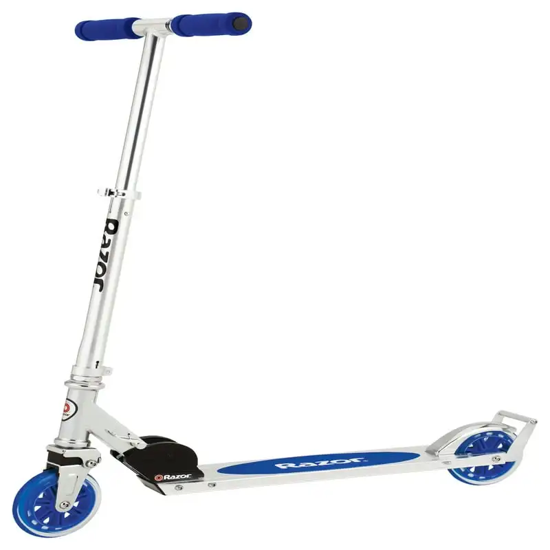 

Kick Scooter for Kids - Larger Wheels, Front Suspension, Wheelie Bar, Lightweight, Foldable, and Adjustable Handlebars, Unisex S