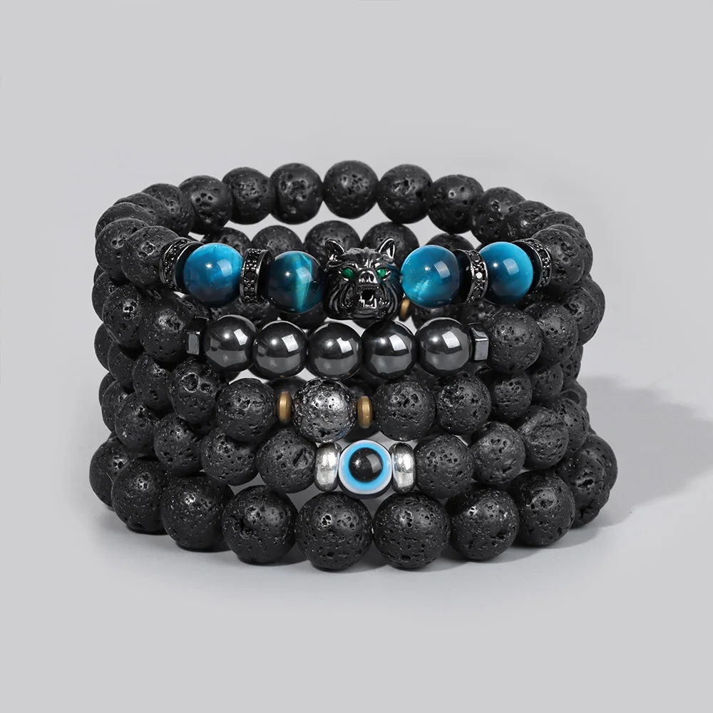 Орнамент для мужчин и женщин эластичный браслет из искусственного