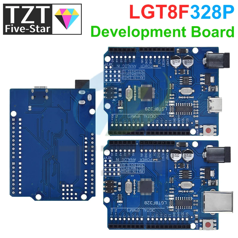 TZT LGT8F328P UNO R3 CH340G Плата розробки 16 МГц для заміни Arduino ATmega328P