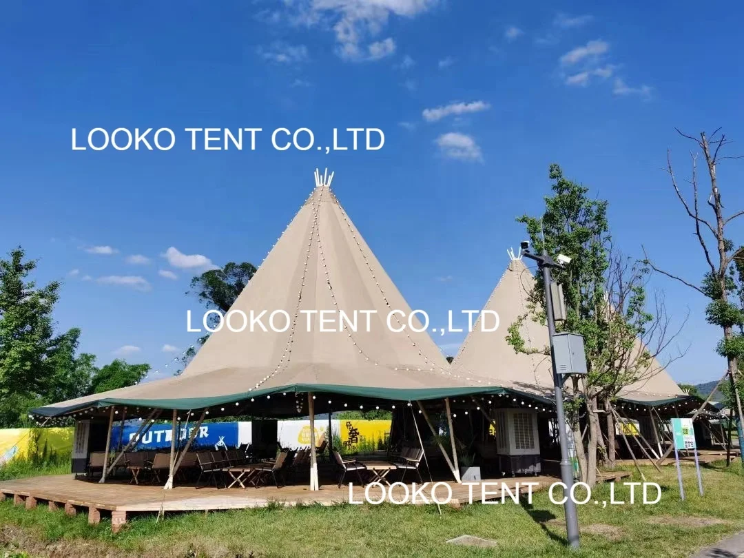 Роскошные пирамиды ПВХ вигвам палатка наружный кемпинг для событий