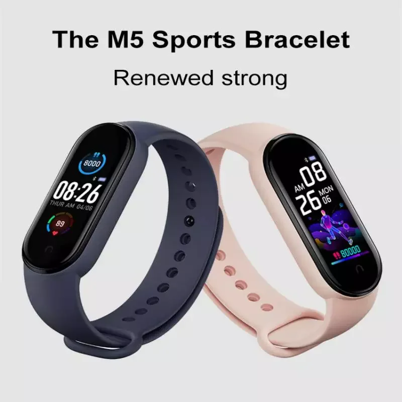 

M5 Pro Smart Watch Bluetooth Fitness Tracker Sports Heart Rate Monitor Blood Waterproof Women Smart Bracelet Use for Android IOS