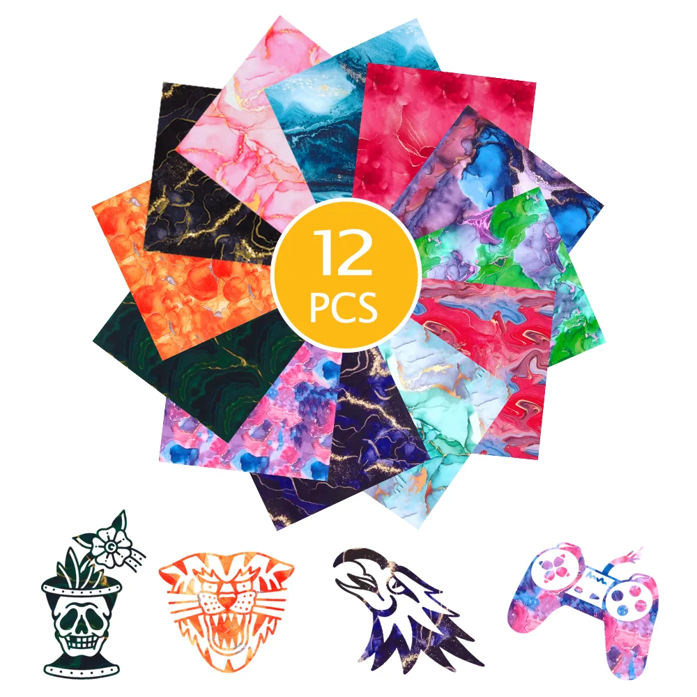 

Мраморный термотрансферный винил 12 листов