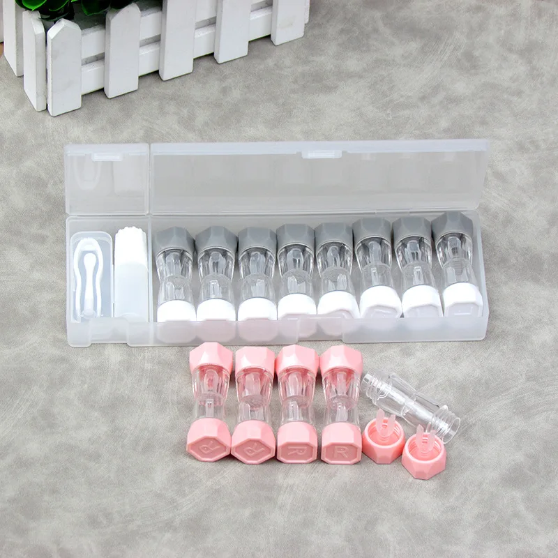 

8 пар, Женский Прозрачный чехол для хранения контактных линз