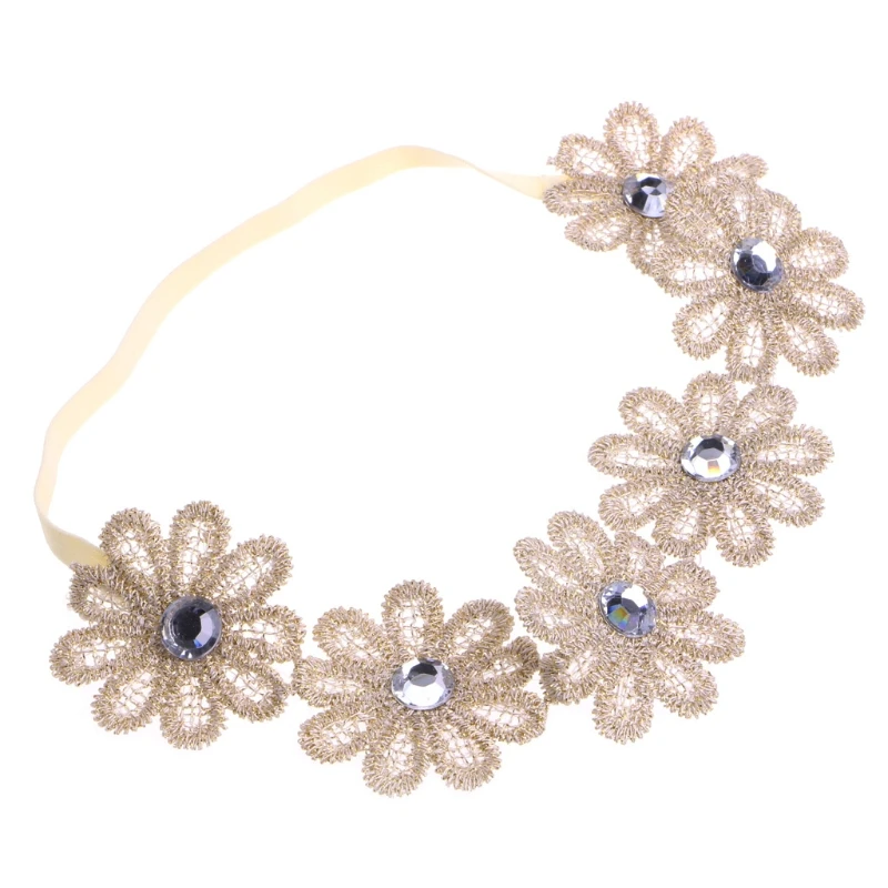 

Cute Newborn Baby Girls Toddler Kids Elastic Flower Headband Hair Band Headwear