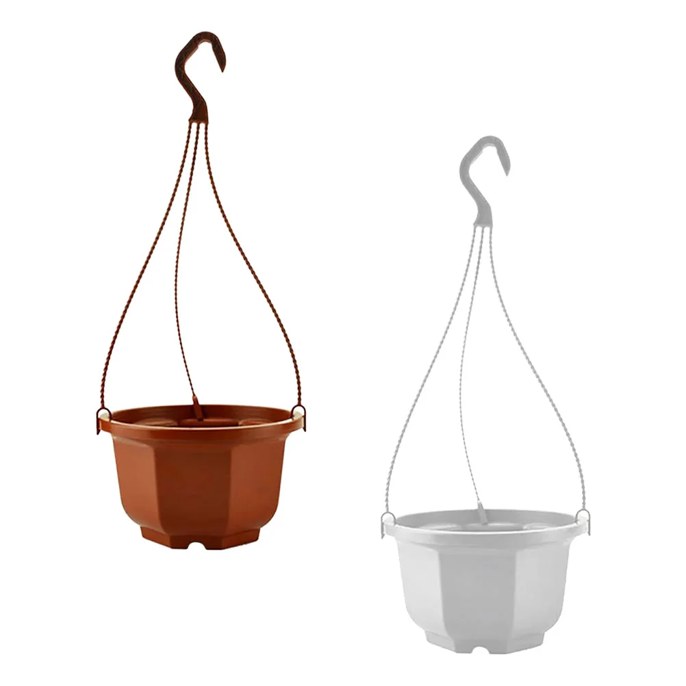 

2pcs Outdoor Hanging Planter Hanging Flower Pots Plastic Chlorophytum Planters