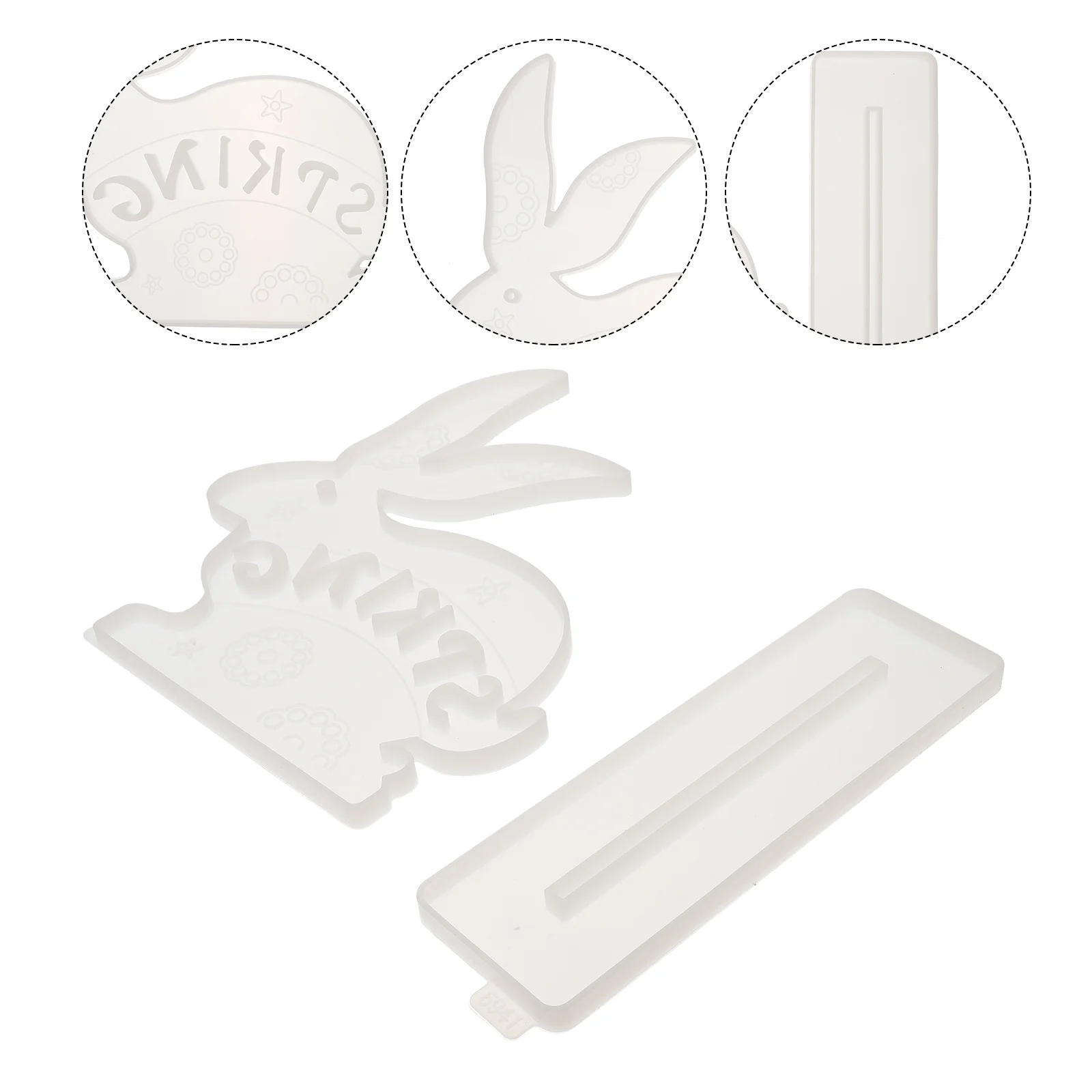 

1 Set Easter Rabbit Ornament Epoxy Resin Mold Silicone Mould DIY Casting Tools
