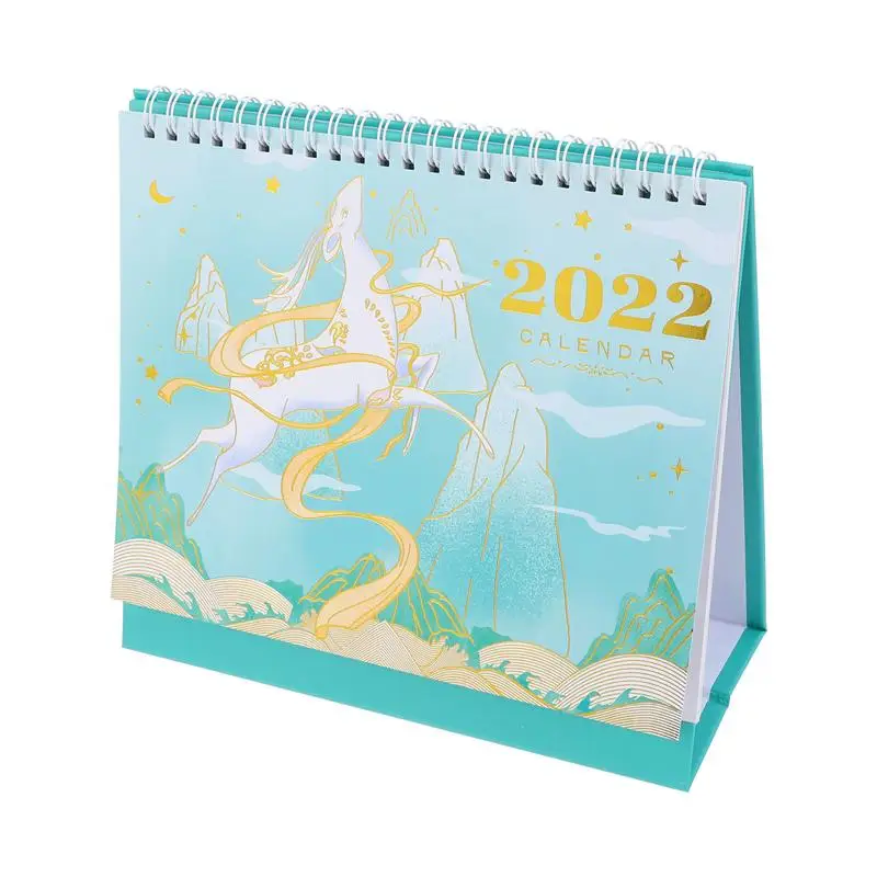 

1 шт. Мини Календарь 2022 классический бумажный Настольный календарь офисный Настольный календарь