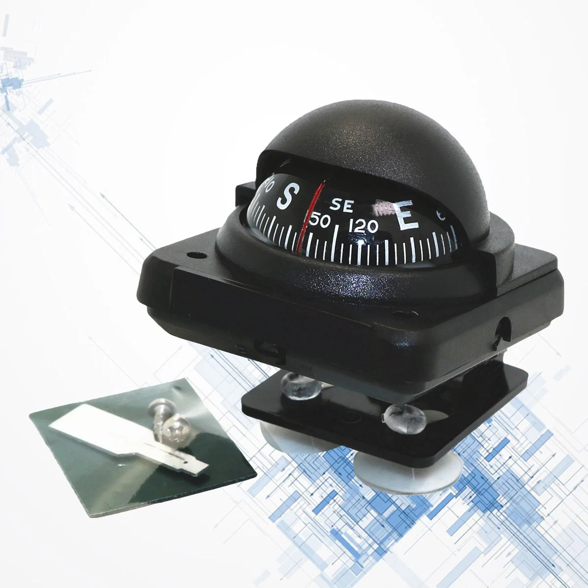 

Direction Pointing Guide Declination Adjustment Car Dashboard Compass