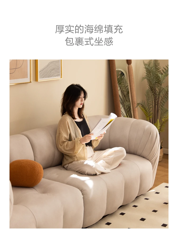 Диван из овечьей ткани современная и Минималистичная гостиная для двух человек