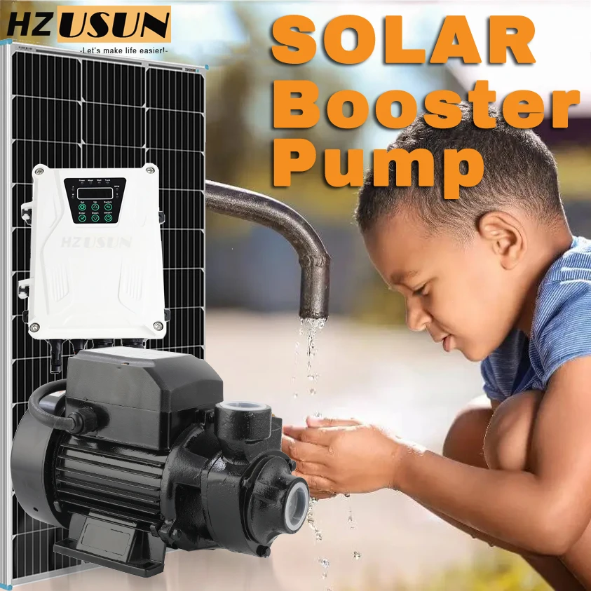 HZUSUN 24 В постоянного тока высокоголовочный насос для поверхностной воды на