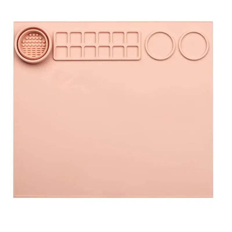 

Силиконовый коврик для рисования для рукоделия, большой силиконовый коврик для поделок 17x15 дюймов, нескользящий, строительный коврик для эп...