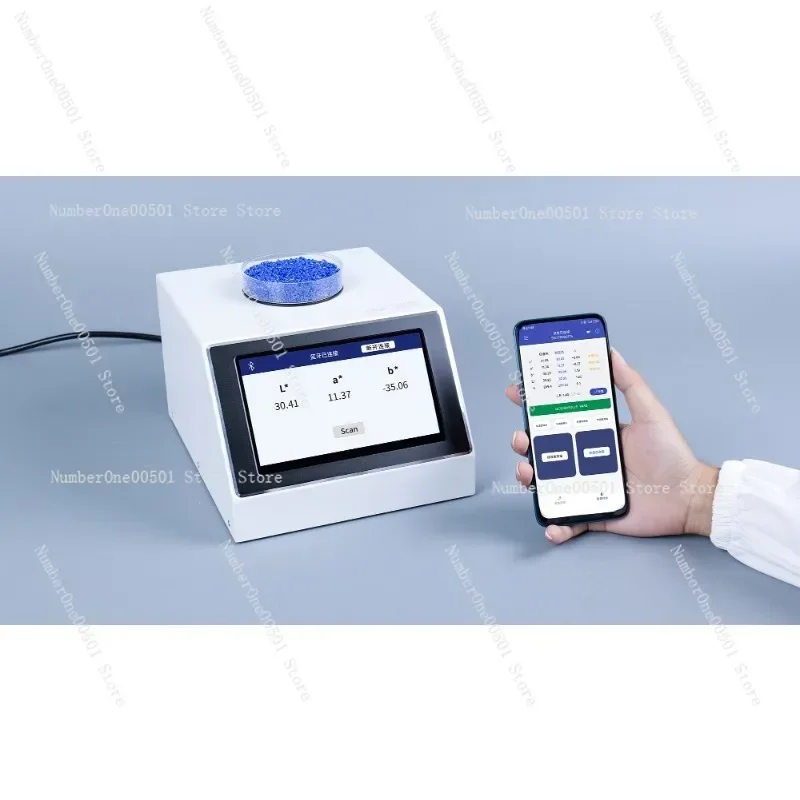 LS177 Desktop Spectro Colorimeter Digital Textile Granules Masterbatch Color Lab CMYK RGB for Measurement