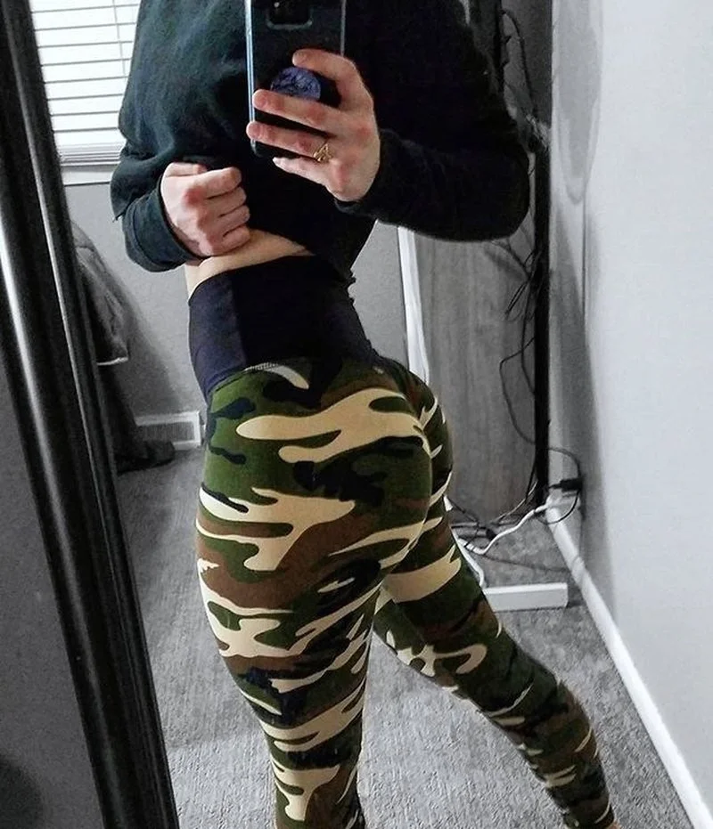 Women Camouflage Leggings Fitness Military Army Green Leggings Workout Pants Sporter Skinny Adventure Leggins