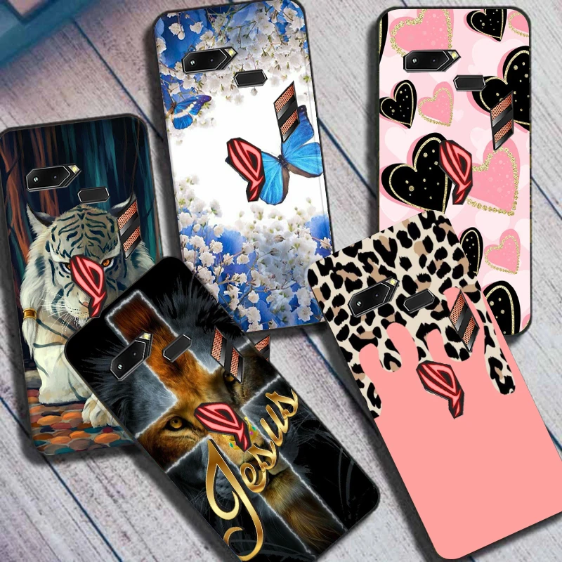 Чехол для ASUS ROG Phone ZS600KL Мягкая силиконовая задняя крышка из ТПУ с рисунком чехол