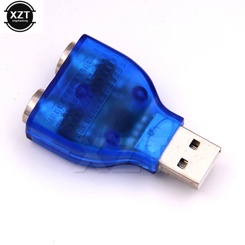 Лидер продаж портативный преобразователь 50 шт./лот USB в PS2 адаптер Dual конвертер