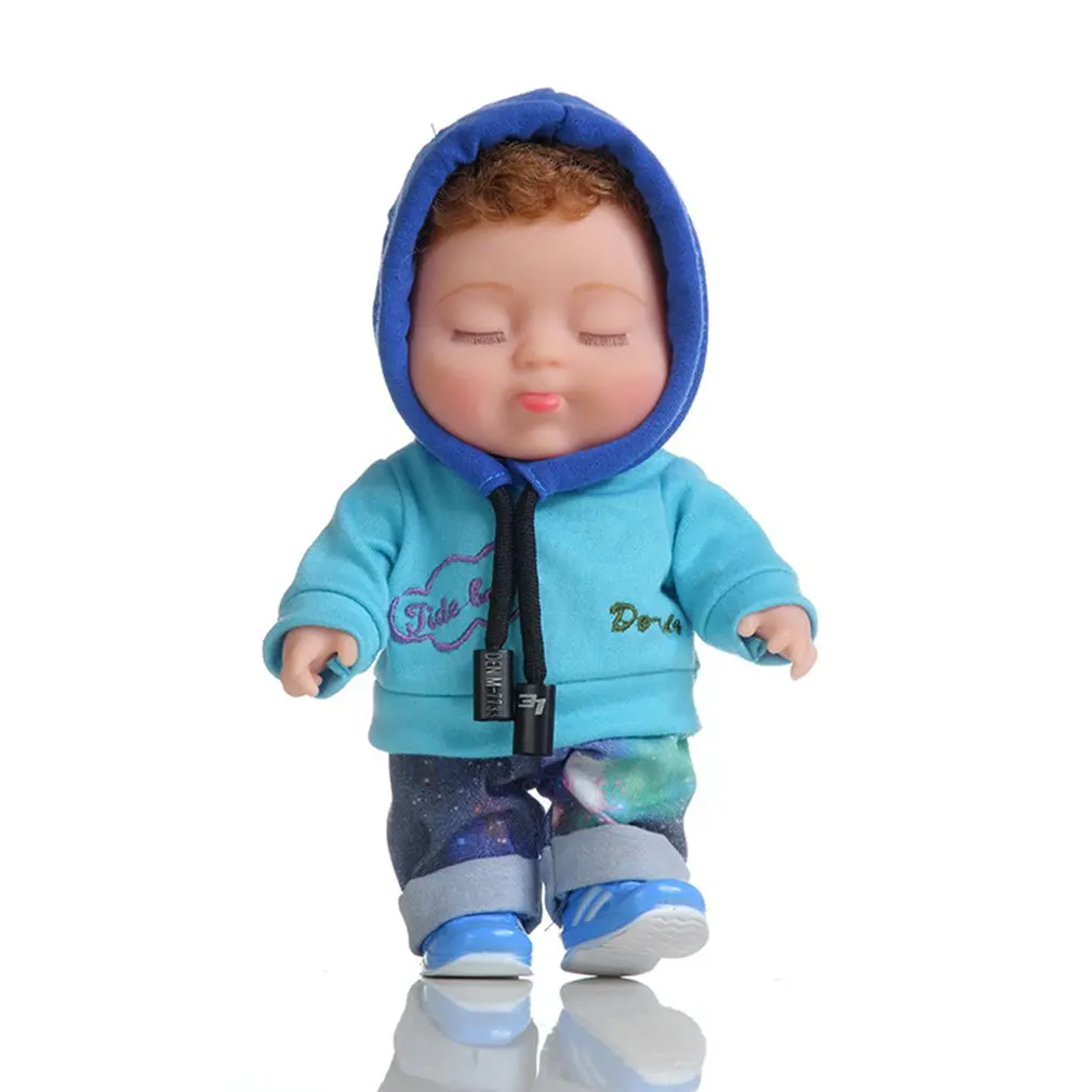 

Doll Simulation Vinyls Toy Cool Fashion Girl Gift Durable Realistic Rebirth Dress Up Doll Children's Playmates Toy 20cm