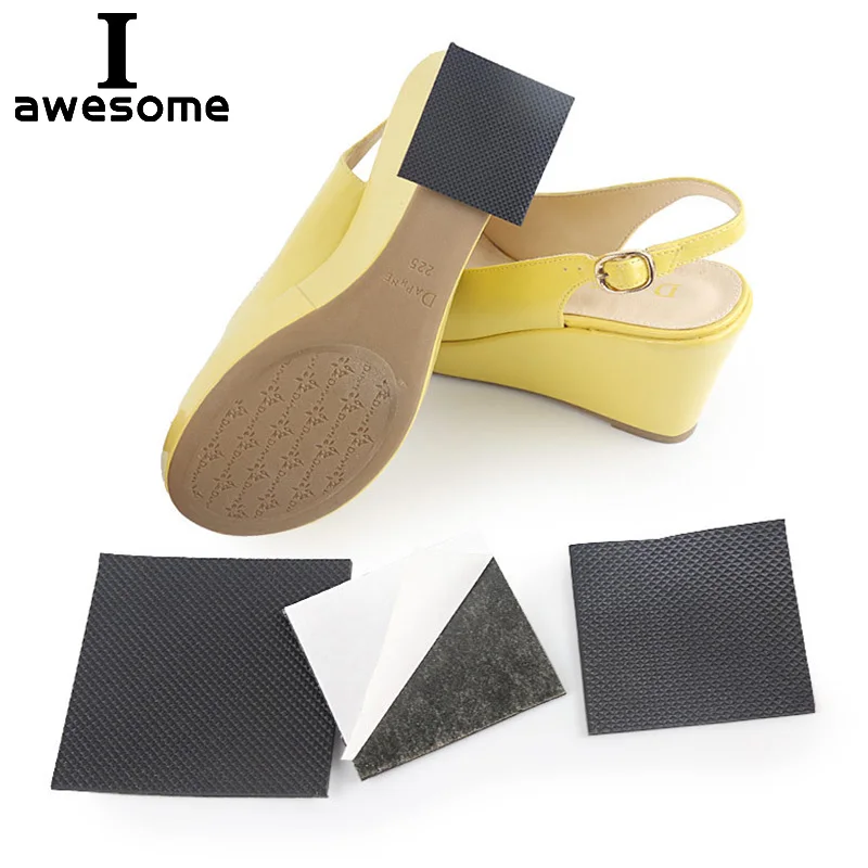 

1 Pair High Heel Sandals Shoes Sole Anti-slip Frosted Self-Adhesive Black Lady Protective Stickers Protector Pads Cushion Insole