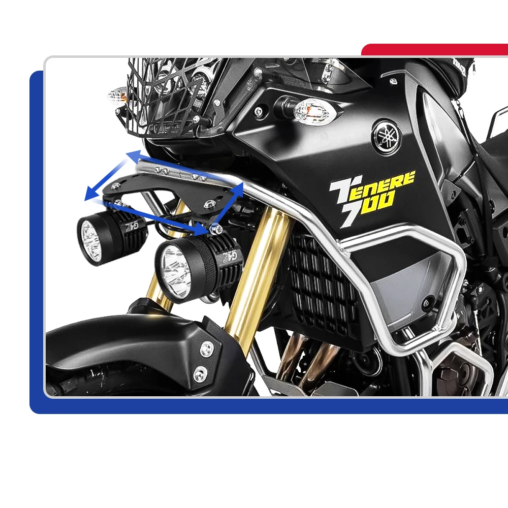 Противотуманные фары для Yamaha Tenere 700 T700 XTZ T7 вспомогательный кронштейн фар