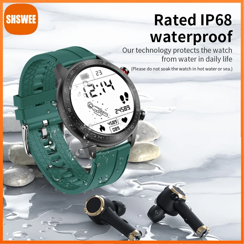 

Смарт-часы для фитнеса, водонепроницаемые, IP68, Bluetooth, HD