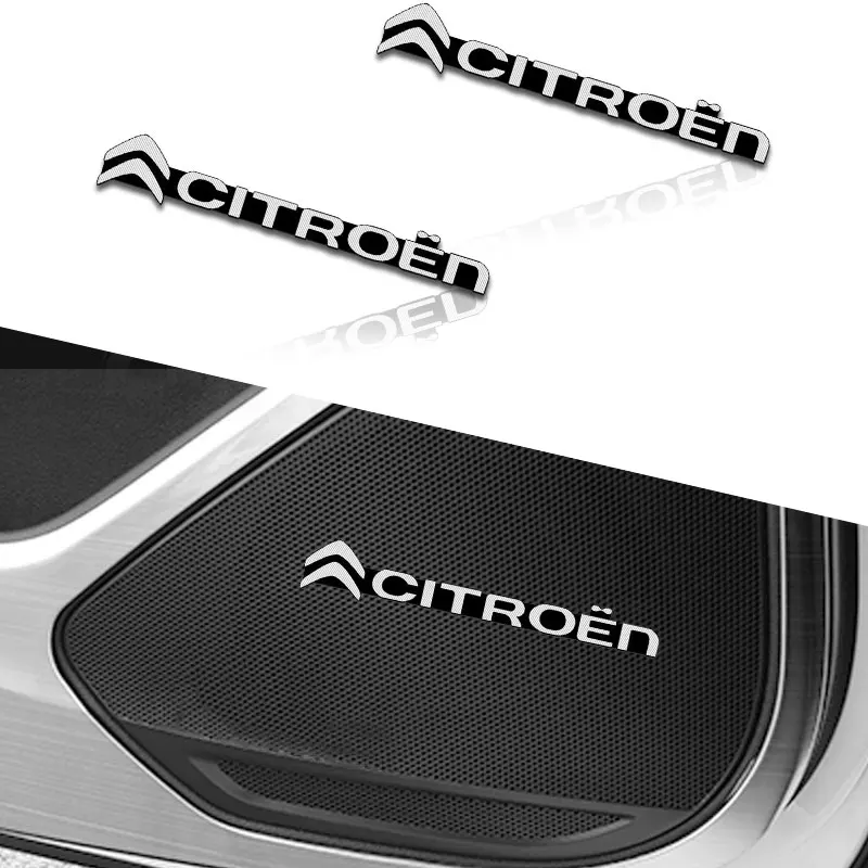 

1pcs Auto Steering Wheel Audio Speaker Sticker For Citroen C1 C3 C4 C5 C6 2CV VTS Picasso Cross RD3 C4L DS3 DS4 DS5 Car Styling