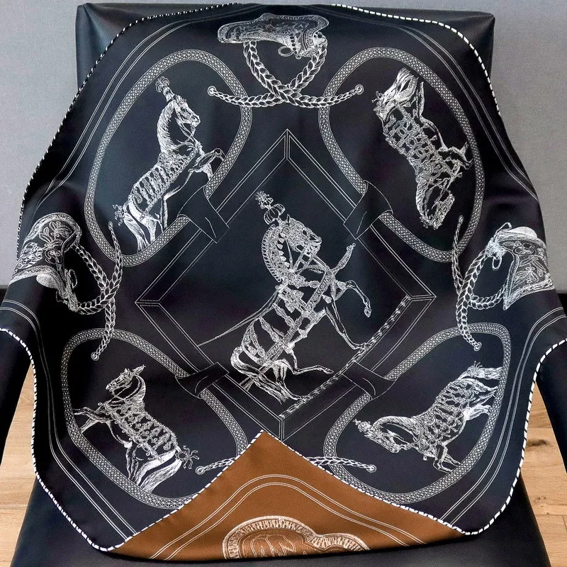 Большой квадратный шарф из 100% шелка тутового шелкопряда шаль 35 дюймов