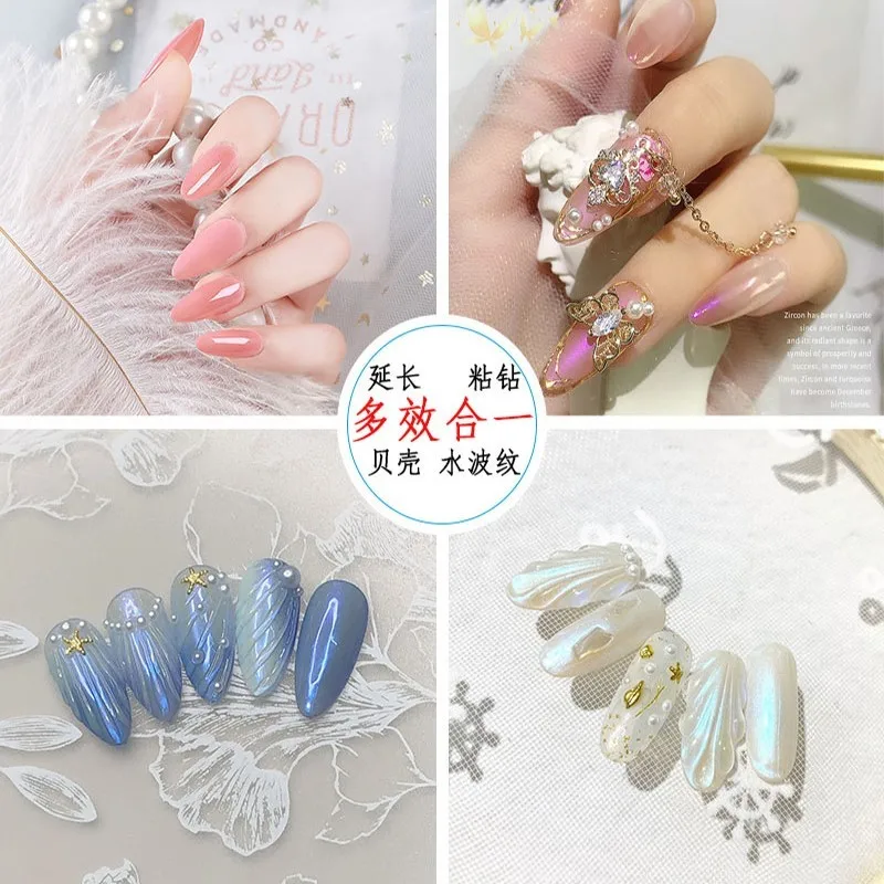 5 мл/банка Easy Stick Solid Nail Patch Gel Сильный клей Bond УФ-клей Быстросохнущий для