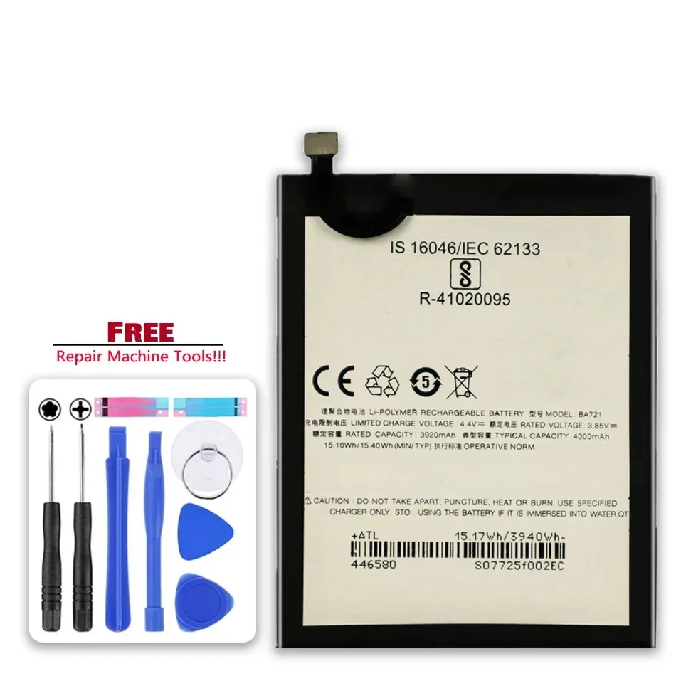 Аккумулятор BA721 3920 мАч для Meizu Meilan Note 6 Note6 M6 M721Q