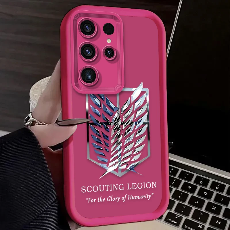 Фото Чехол Hot Attack On Titan Anime для Samsung Galaxy S23 S24 S25 Ultra S22 S21 Plus FE A56 A36 A26 A16 A06 A15 A25 A35 A55 5G Cover №4