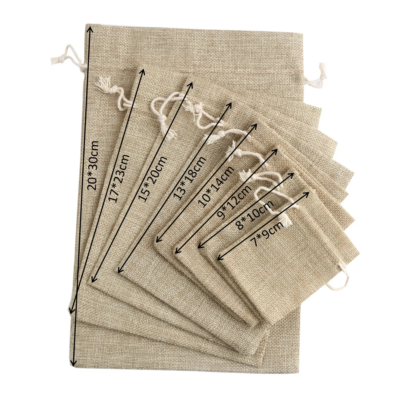 Джутовые подарочные пакеты из хлопка и льна сумки для ювелирных изделий