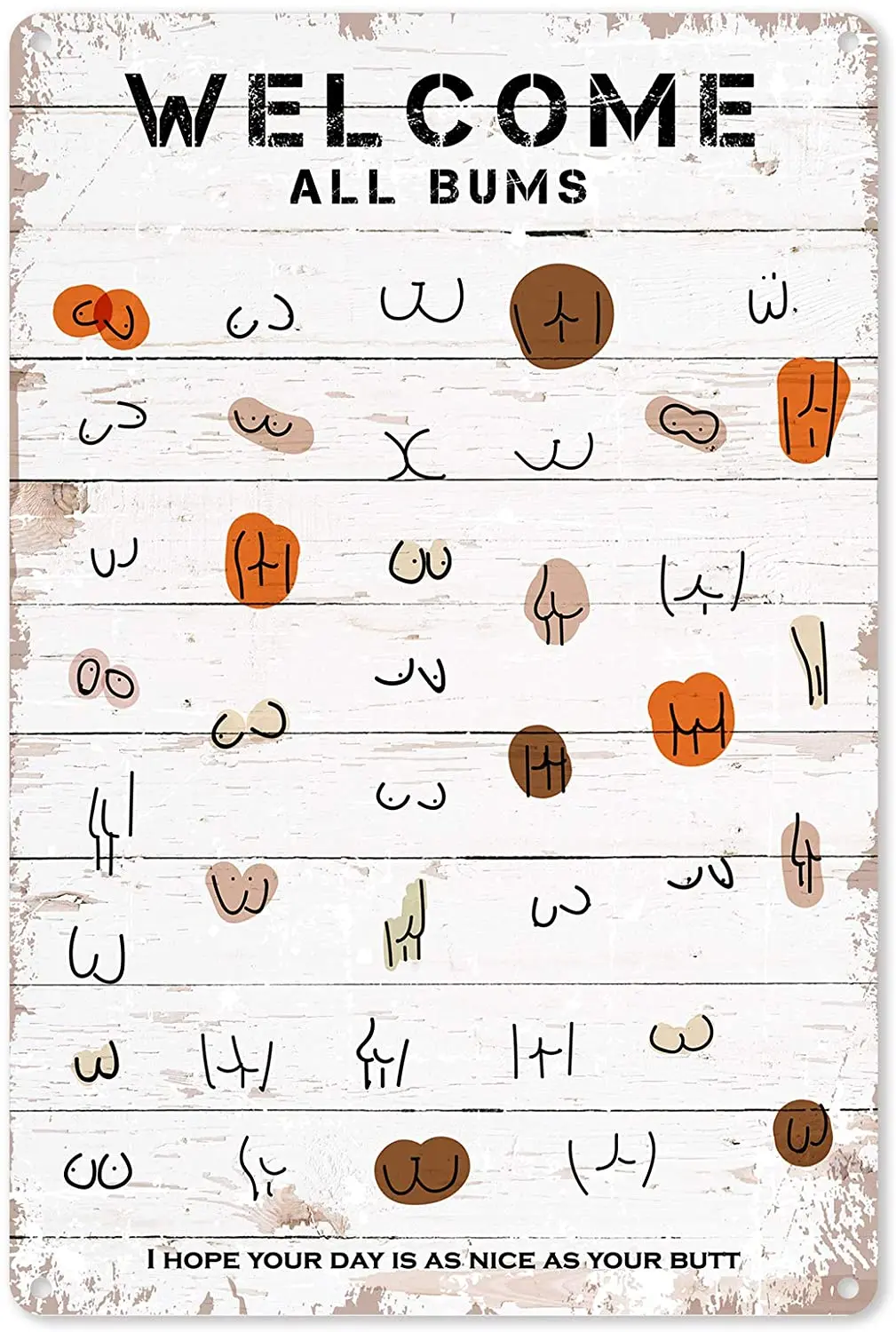 

Funny Bathroom Quote Metal Tin Sign Wall Decor - Vintage Tin Sign for Office/Home/Classroom Bathroom Decor Gifts