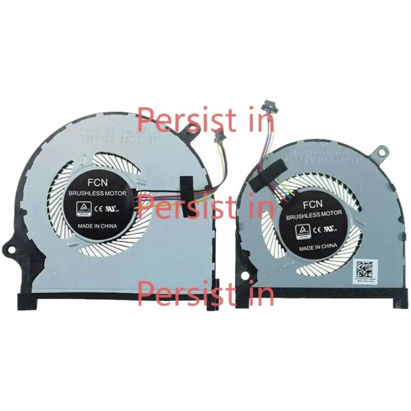 WYORESY Новый охлаждающий вентилятор для процессора и графического Dell Inspiron 15-7590 7591