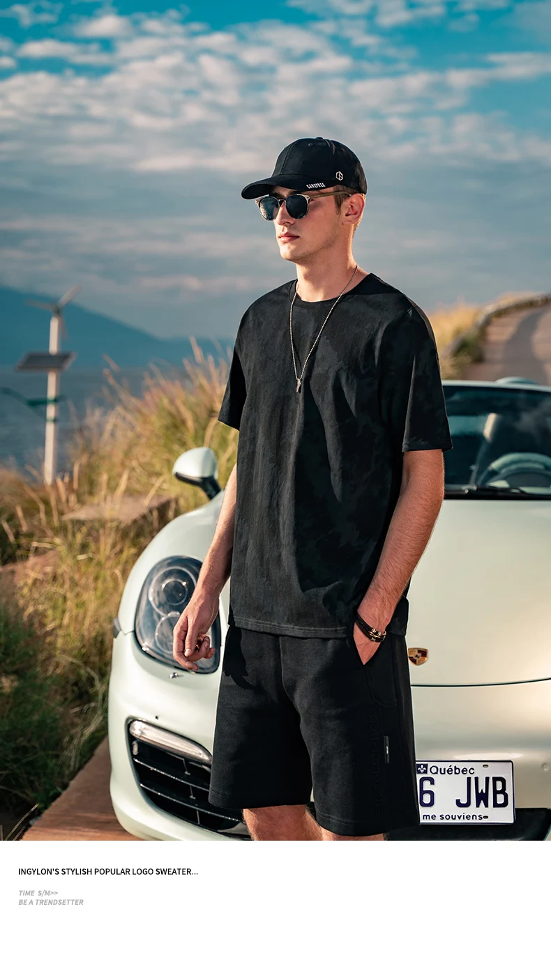 

7271 2022 summer new hip-hop casual street gradient tie-dye short-sleeved T-shirt men