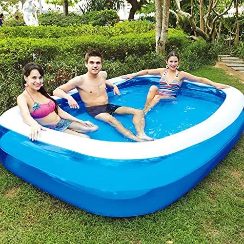

Inflatable Pools Swimming Ultra Full-Sized Kiddie Pools Family Lounge Pool Baby Kids Adults Garden Backyard Inflatable Hot Tub