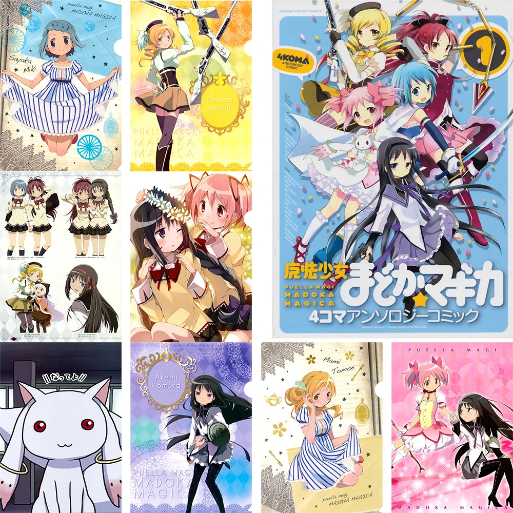 

Депрессионный аниме постер Puella Magi Madoka Magica персонаж постер глянцевая бумага Высокое качество печать Изысканная Наклейка на стену Декор