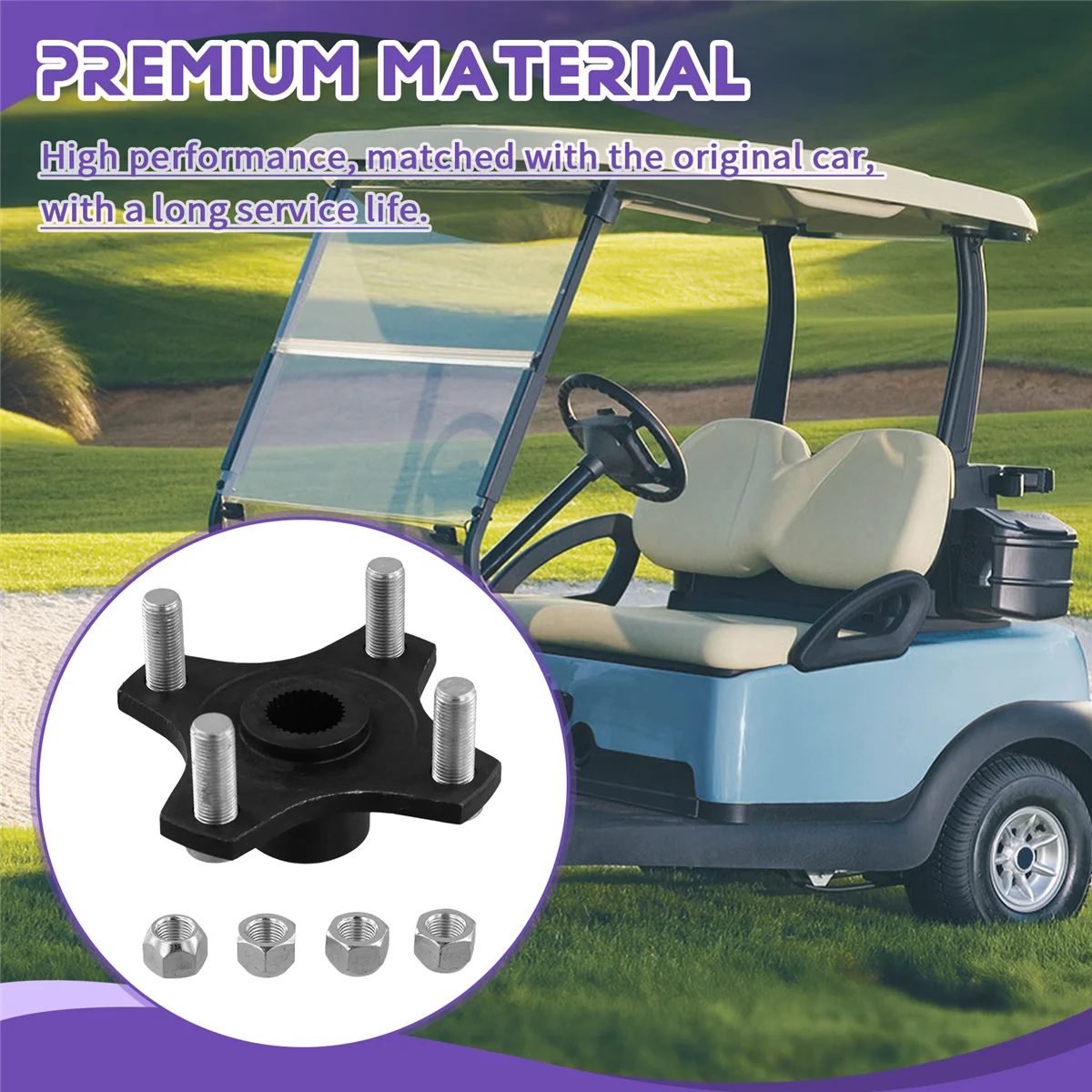 Ступица заднего колеса тележки для гольфа в сборе Club Car Precedent подходит 103995001