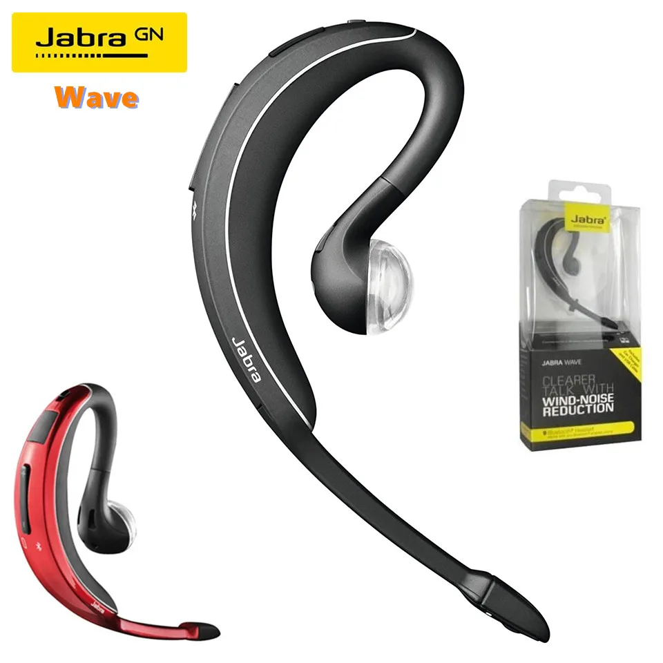 

Оригинальные наушники Jabra Wave с Bluetooth, гарнитура с ушным крючком, Беспроводная Bluetooth гарнитура для бизнеса, стерео гарнитура с высоким разреше...