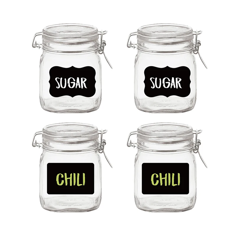 

Kitchen Jars Stickers Adhesive Labels Jars Spice Bottles Erasable labels Home