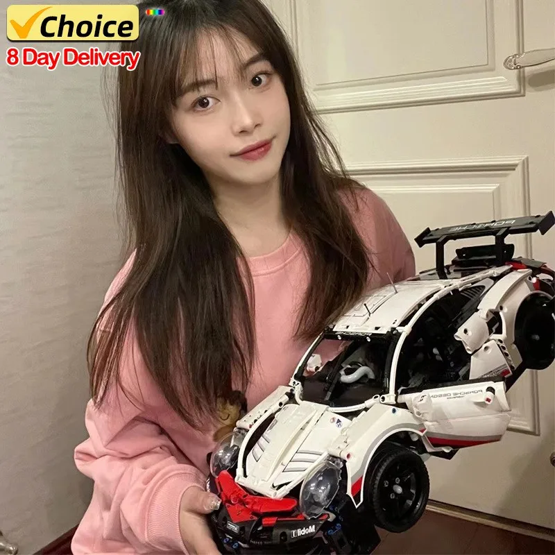 911rsr 1580 Шт. Технический Классический Супергоночный Автомобиль Строительные Блоки