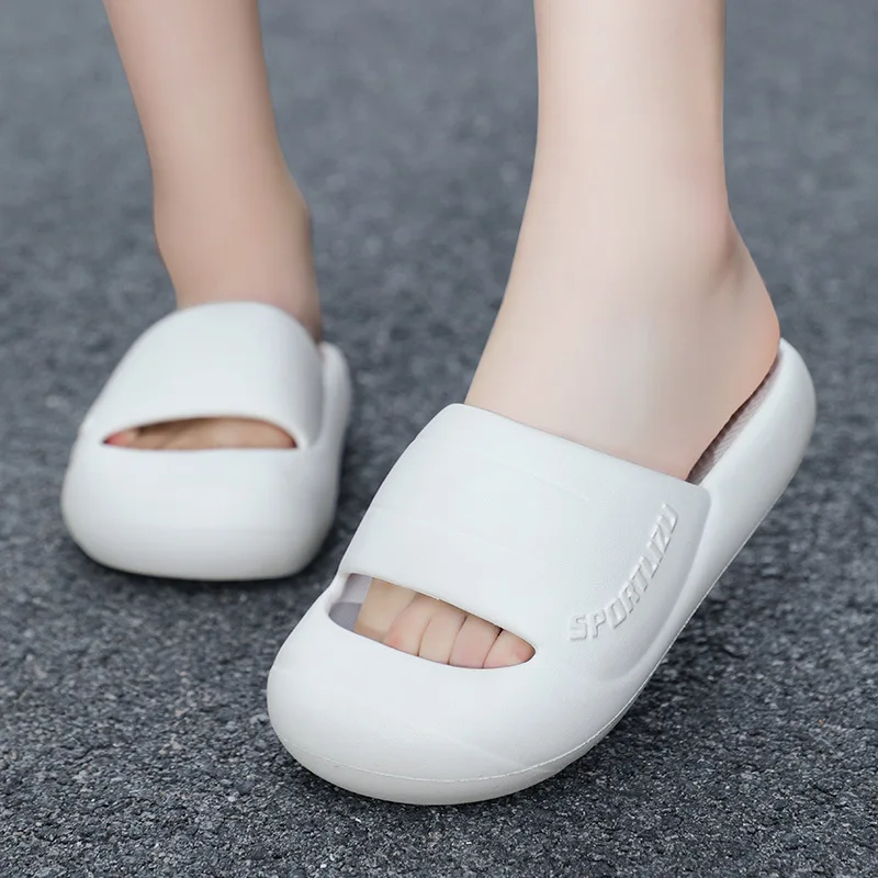 Women Slippers New Cloud Soft EVA Couple Slides Summer Beach Shoes Ladies Thick Bottom Sandal Suitable Indoor Or Outdoor
