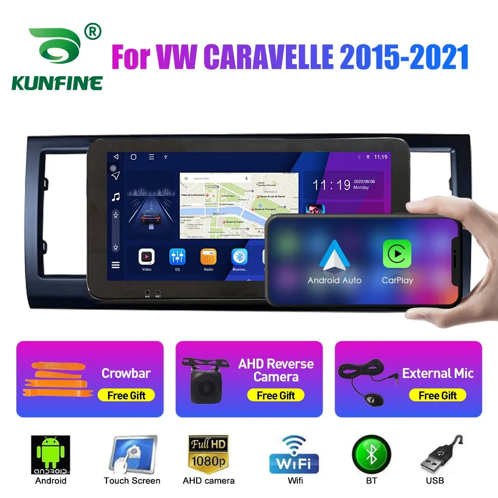 

Автомобильный радиоприемник 10,33 дюйма для VW CARAVELLE 2015-2021 2Din Android Восьмиядерный автомобильный стерео DVD GPS навигатор плеер QLED экран Carplay