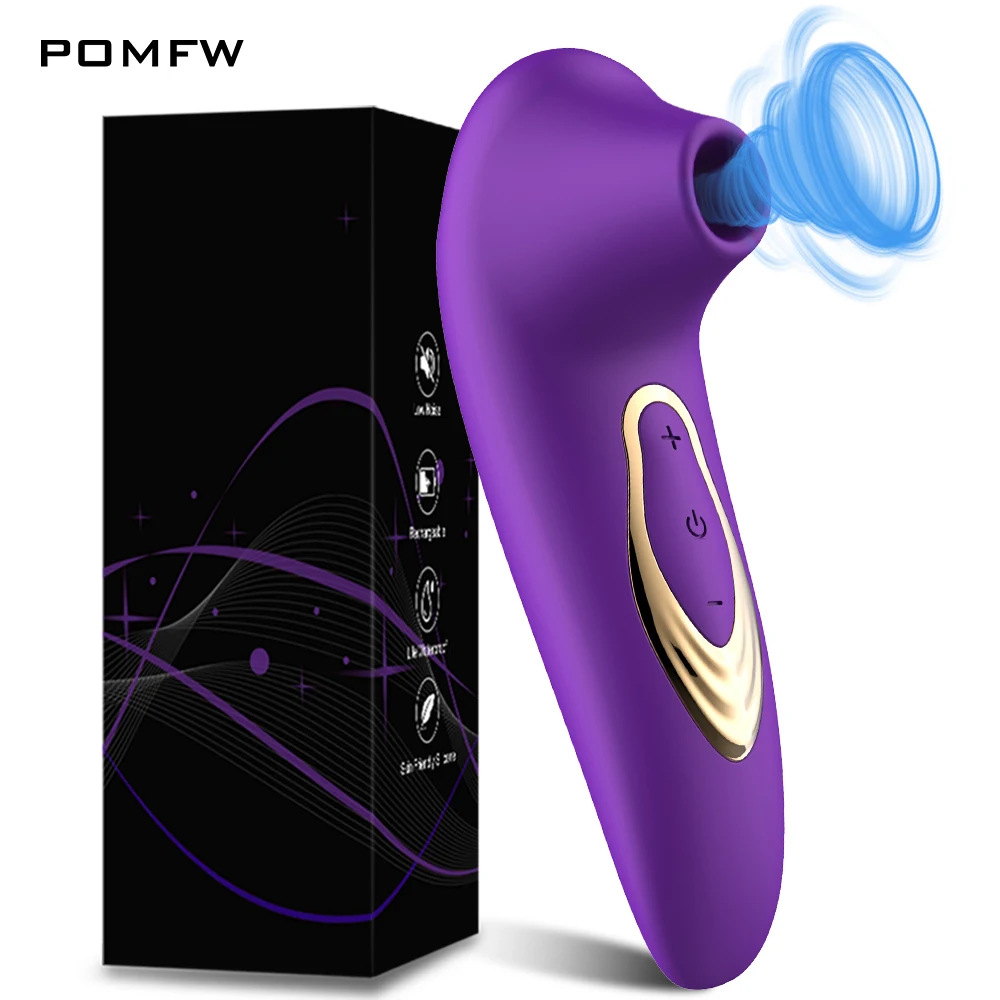 POMFW Мощный клиторальный вибратор для женщин силиконовый вибрационный оральный