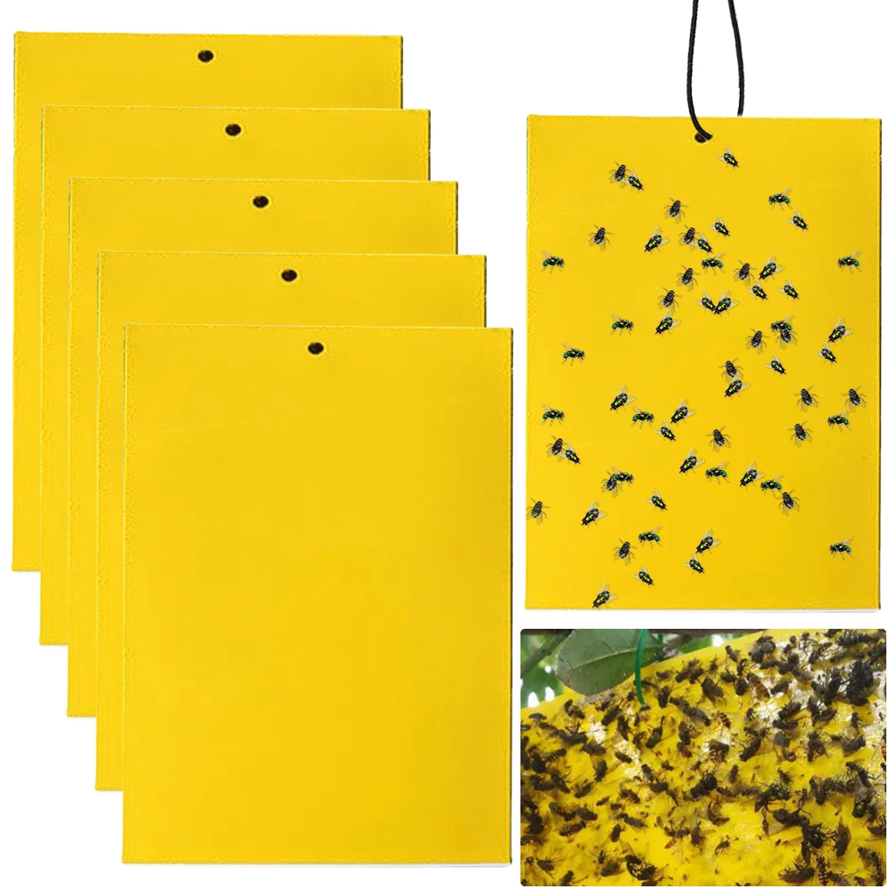Клейкие Ловушки для насекомых 8x6/8x4 дюйма 30/50/100 шт.