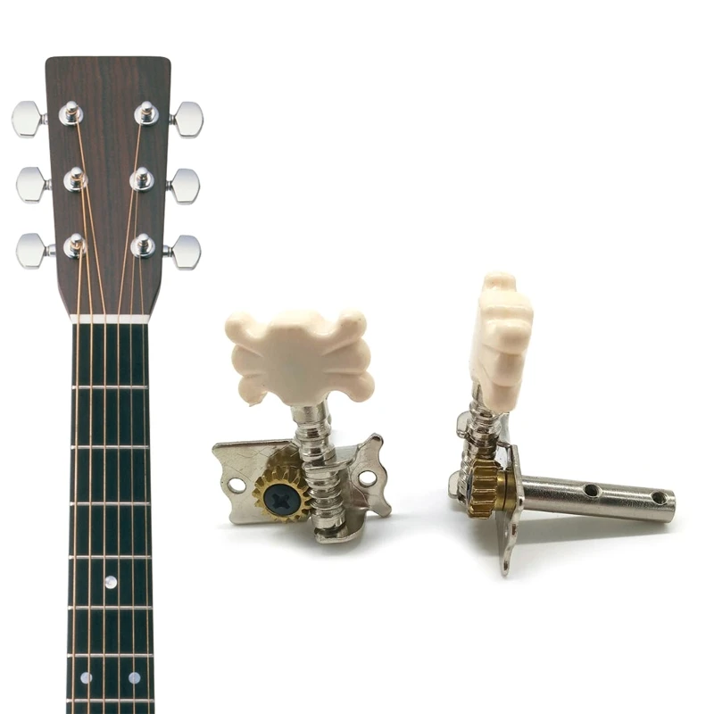 

Настройка гитары Колки-ключи Тюнеры Колки колков для акустической гитары Тюнер Silver Pearled