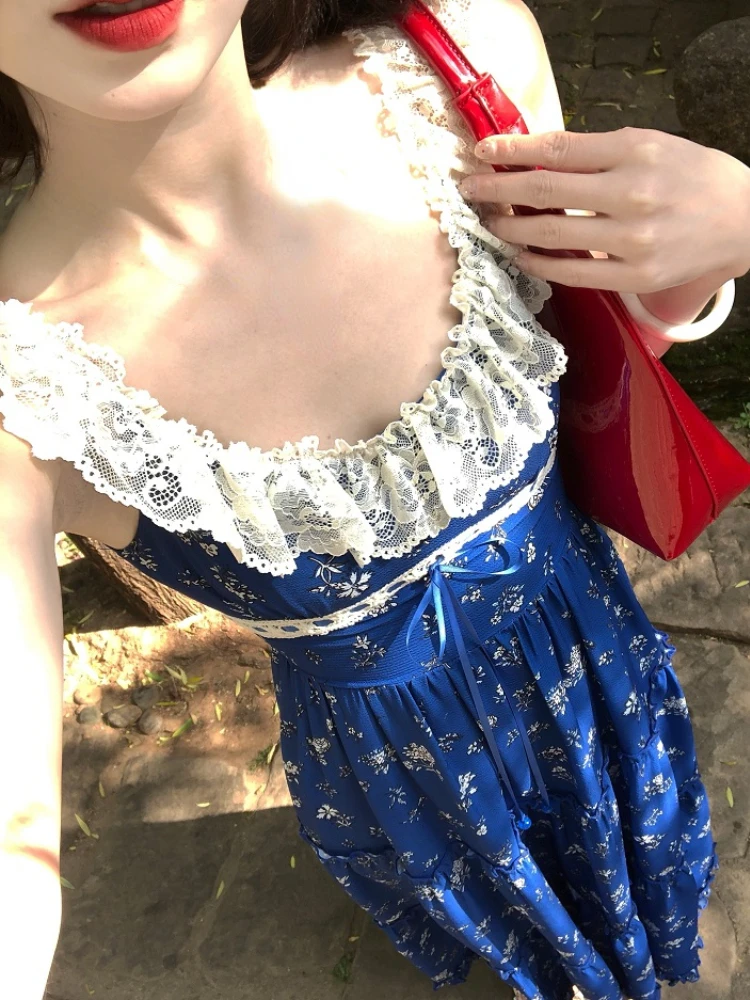 Женское винтажное платье средней длины элегантное кружевное с открытой спиной и