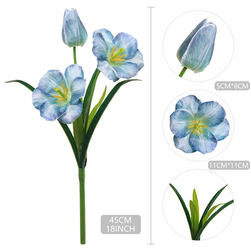 Искусственные шелковые тюльпаны 3 штуки