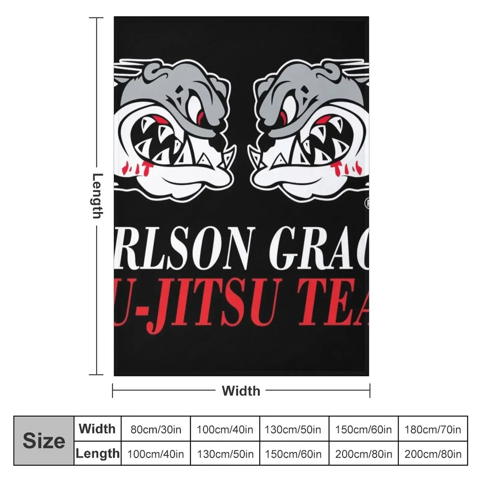 Одеяло с логотипом команды Carlson Gracie Jiu-Jitsu для малышей одеяло детского дивана