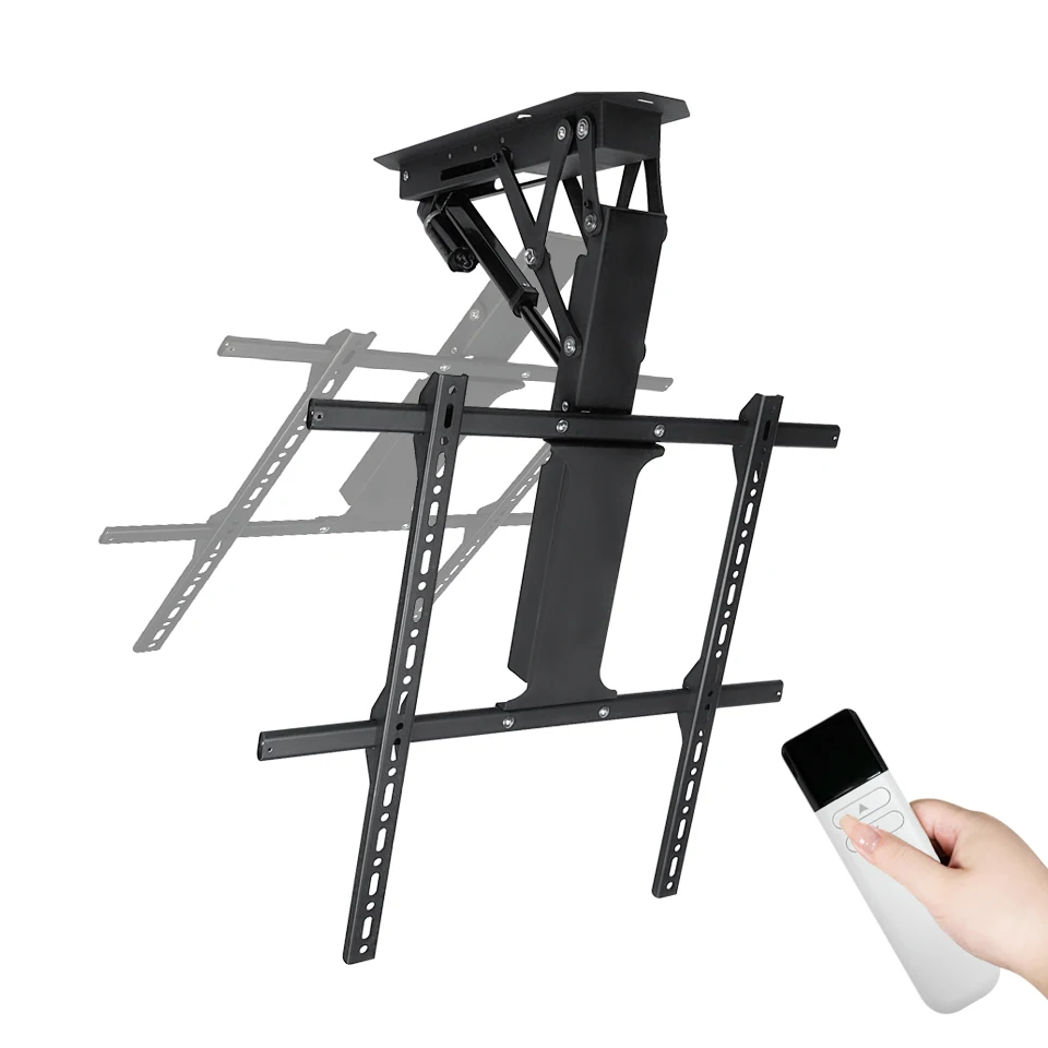 Mction Электрический моторизованный откидной потолочный кронштейн для телевизора