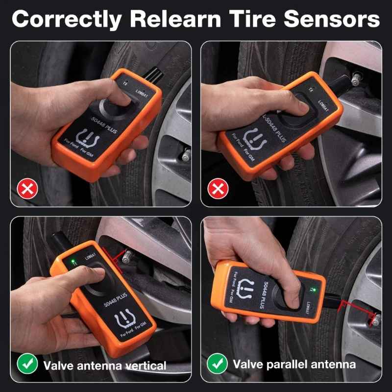 Инструмент повторного обучения TPMS инструмент сброса датчиков давления в
